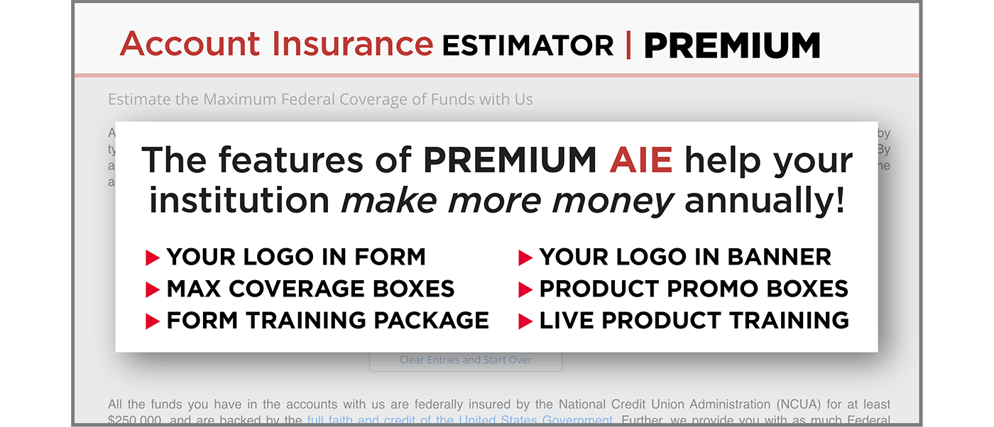 Image with text: The features of PREMIUM AIE help your institution make more money annually!