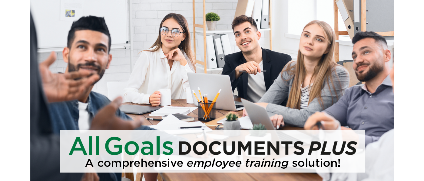 Group of Employees listening to a trainer teach All Goals Documents Plus